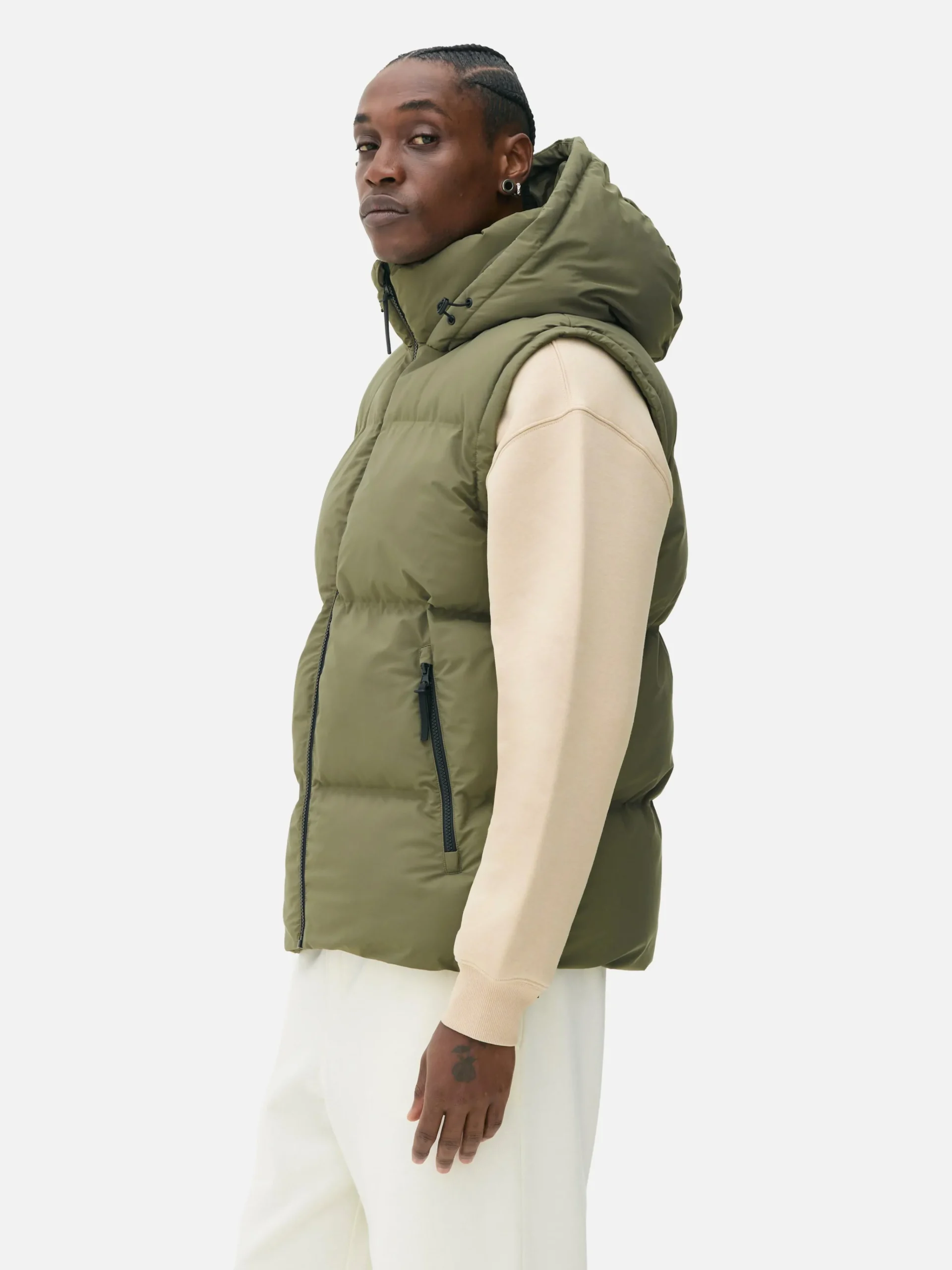 Primark Casacos E Blusões^Colete Capuz Acolchoado