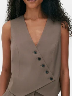 MULHER Primark Blazers^Colete Corte Assimétrico Botão Frente