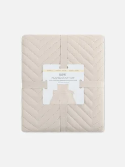 Primark Capas E Conjuntos De Edredão^Conj. Capa Edredão Solteiro Padrão Chevron Pinsonic