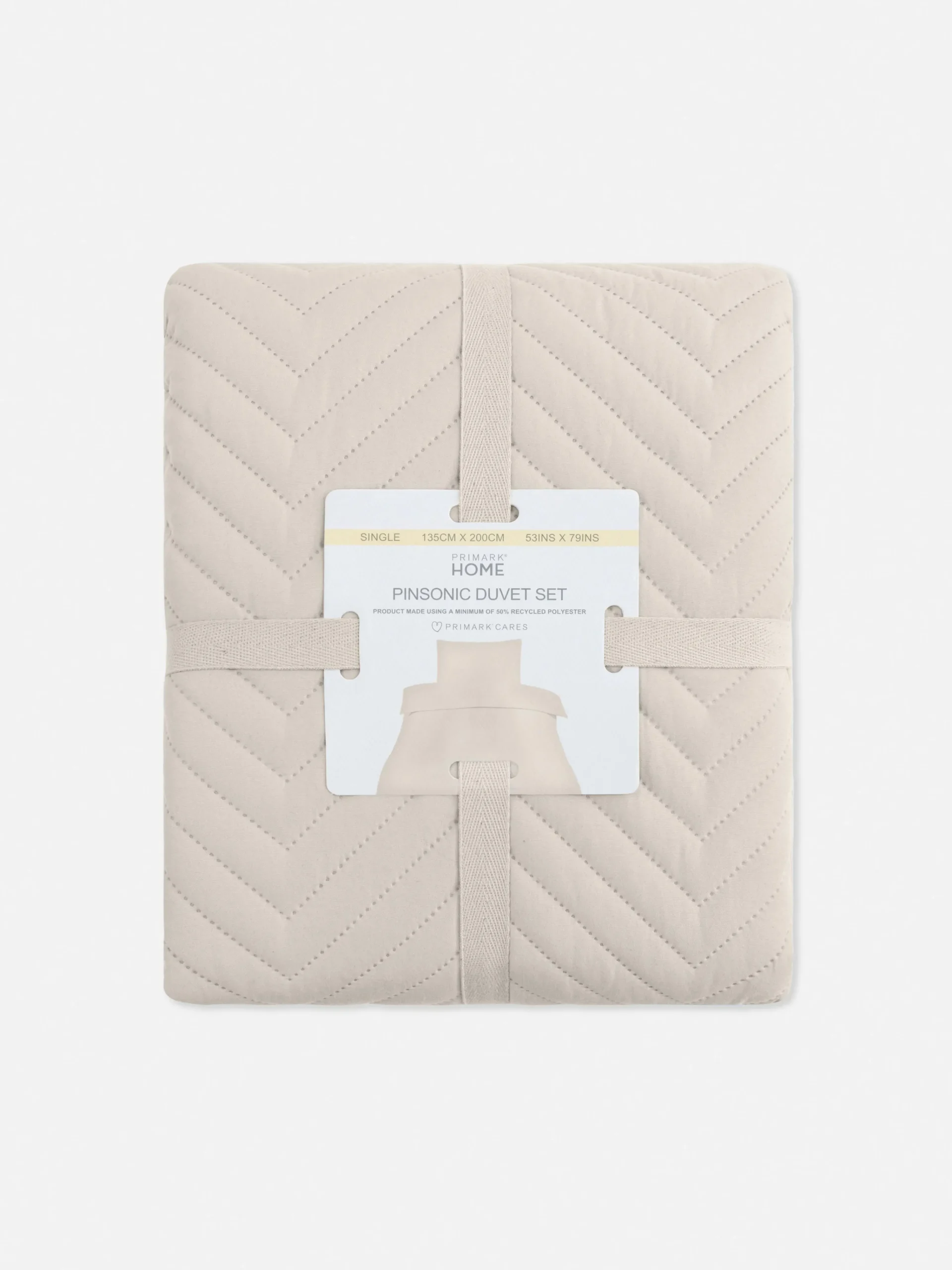 Primark Capas E Conjuntos De Edredão^Conj. Capa Edredão Solteiro Padrão Chevron Pinsonic