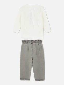 Primark Conjuntos E Visuais^Conj. Coord. Camisola Malha/calças Ganga Disney Minnie