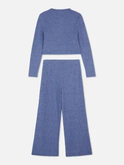 Primark Conjuntos E Visuais^Conj. Coord. Top Manga Comprida Canelado/leggings