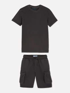 Primark Conjuntos E Visuais^Conj. Coordenado T-shirt/calções Cargo Para Criança