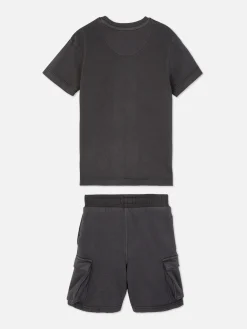 Primark Conjuntos E Visuais^Conj. Coordenado T-shirt/calções Cargo Para Criança