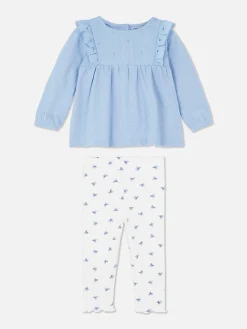 Primark Conjuntos E Visuais^Conjunto Blusa Folhos/leggings