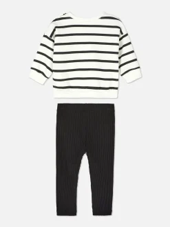 Primark Conjuntos E Visuais^Conjunto Camisola Riscas/leggings Caneladas