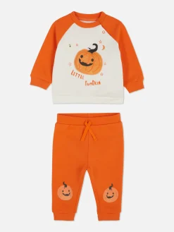 Primark Conjuntos E Visuais^Conjunto Camisola/calças Treino Halloween Abóbora