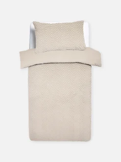 Primark Capas E Conjuntos De Edredão^Conjunto Capa Edredão Solteiro Texturada Reversível