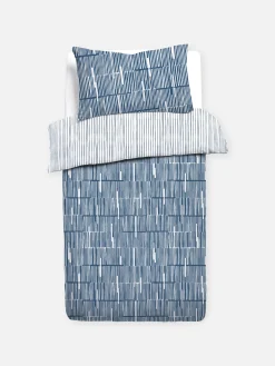 Primark Capas E Conjuntos De Edredão^Conjunto Capa Edredão Solteiro Reversível Riscas