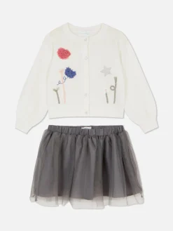 Primark Conjuntos E Visuais^Conjunto Casaco Malha/tutu