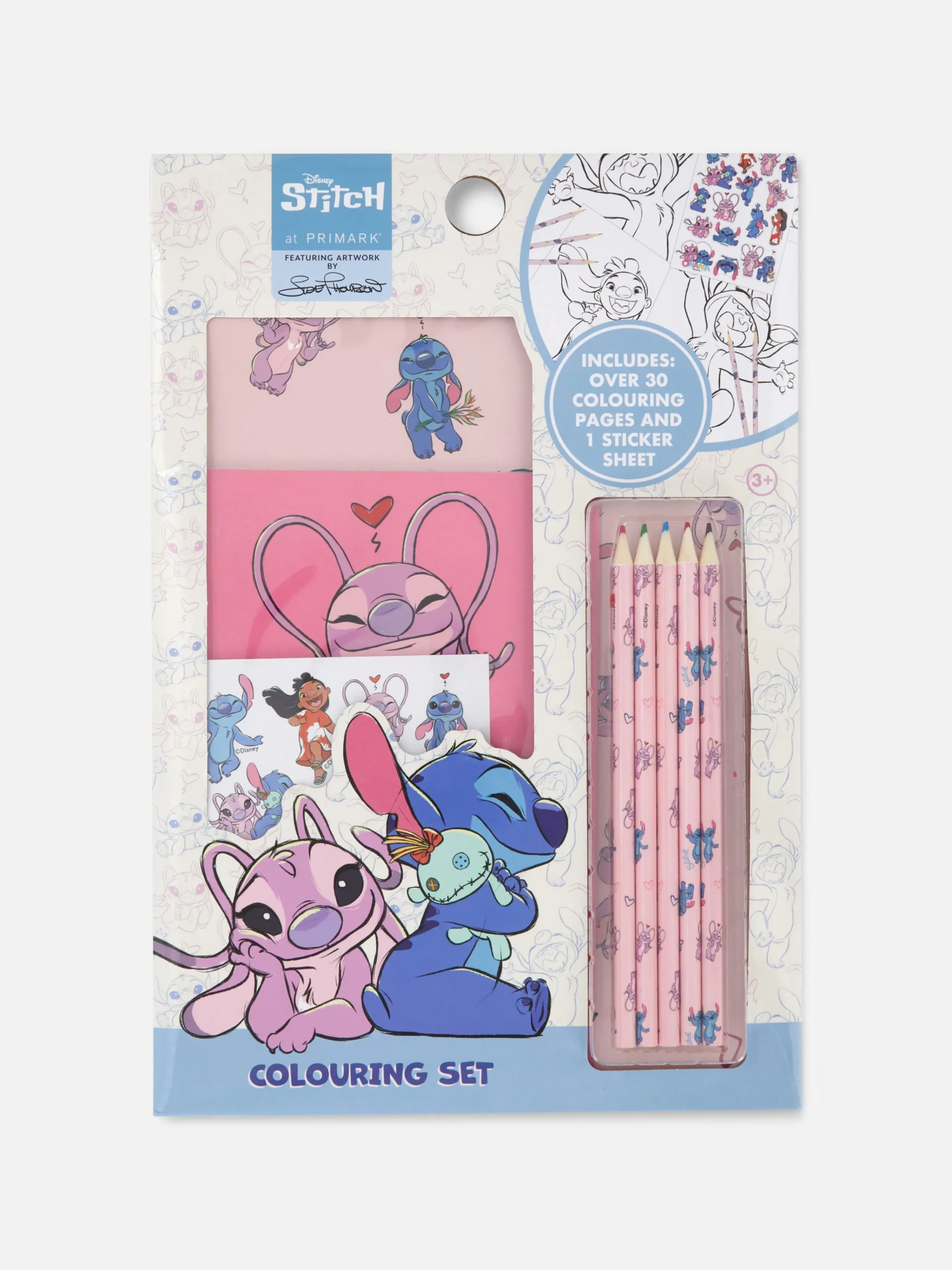 Primark Trabalhos Manuais^Conjunto Colorir Disney Stitch And Angel
