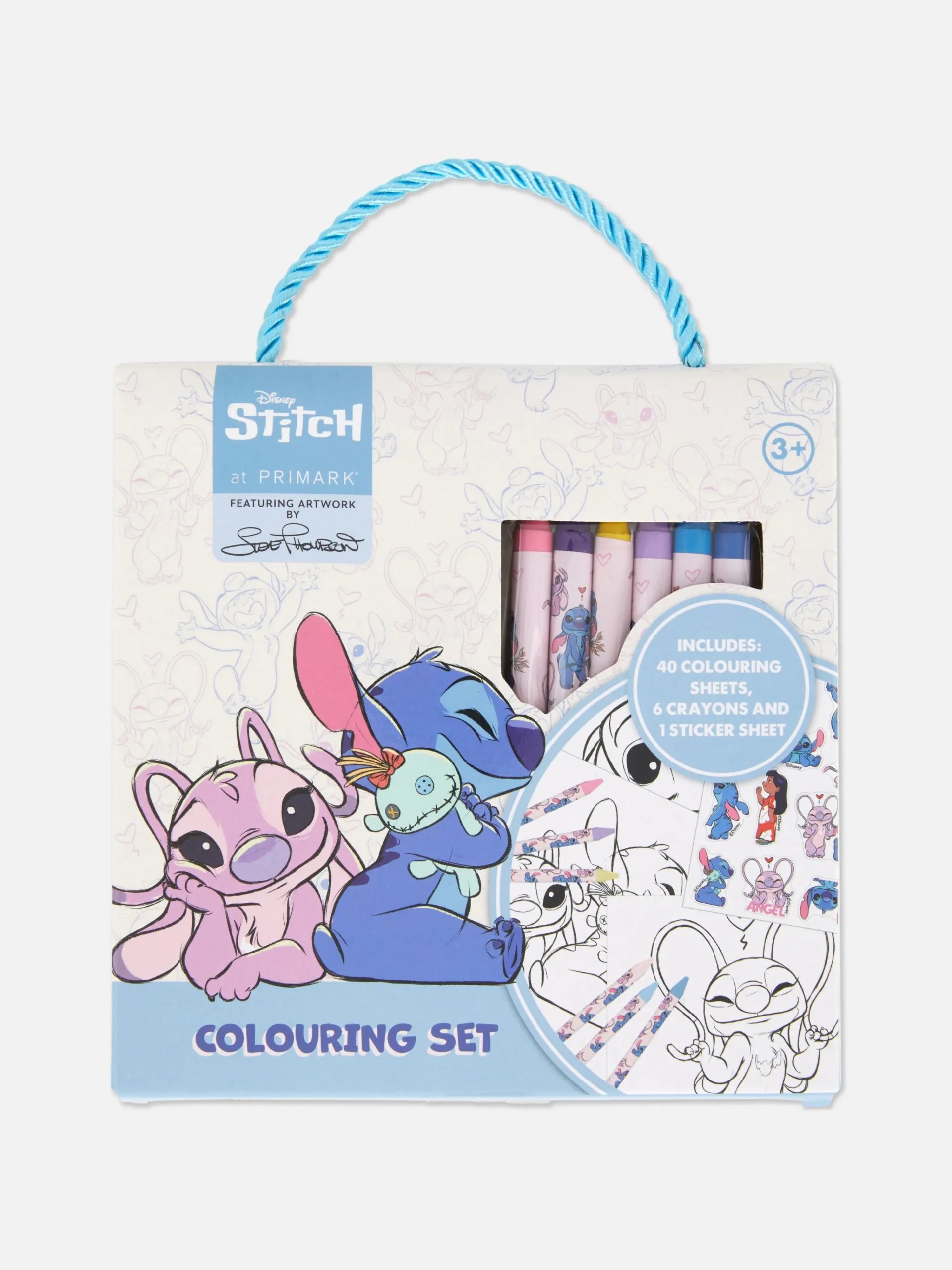 Primark Trabalhos Manuais^Conjunto Colorir Portátil Disney Stitch And Angel