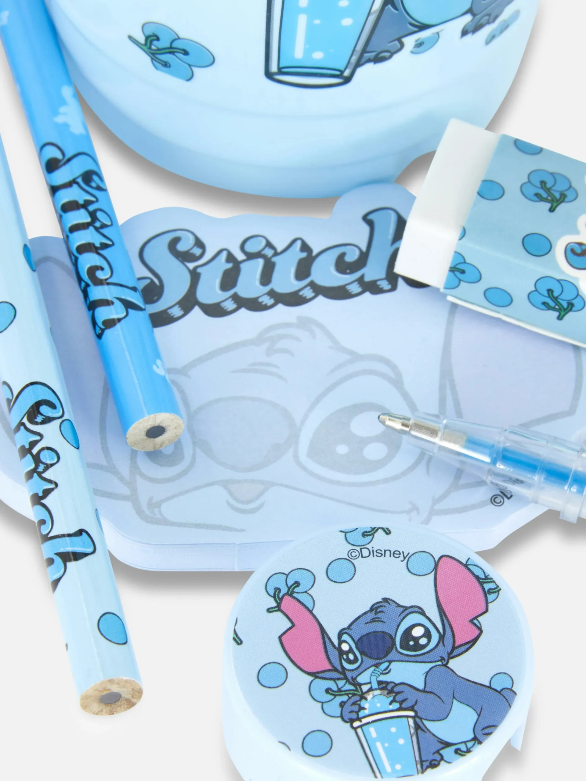 Primark Copos E Canecas^Conjunto Copo Artigos Papelaria Disney Stitch