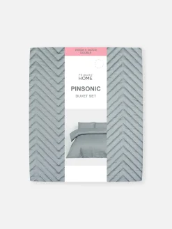 Primark Capas E Conjuntos De Edredão^Conjunto Edredão Casal Textural Reversível