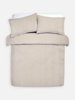 Primark Capas E Conjuntos De Edredão^Conjunto Edredão Casal Textural Reversível