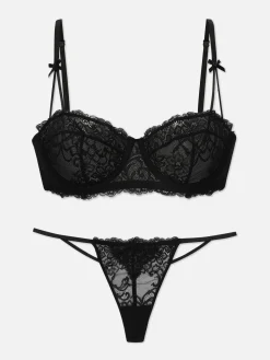 MULHER Primark Conjuntos De Lingerie^Conjunto Sutiã Balconette/tanga Renda