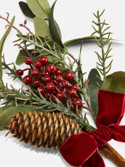 Primark Flores E Plantas Artificiais^Grinalda Natal Bagas/folhas Artificiais