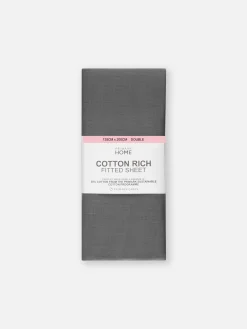 Primark Capas E Conjuntos De Edredão^Lençol Ajustável Casal Rico Algodão