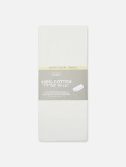 Primark Lençóis E Fronhas^Lençol Ajustável De Solteiro Rico Em Algodão