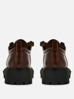 MULHER Primark Sapatos Rasos|Agasalhos Inverno^Loafers Atacadores Sola Grossa Rita Ora