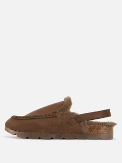 MULHER Primark Chinelos E Pantufas|Chinelos E Pantufas^Loafers Fecho Atrás Imitação Camurça Rita Ora