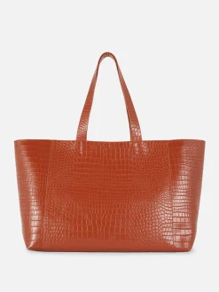 MULHER Primark Malas E Carteiras^Mala Shopper Efeito Crocodilo Extra Grande