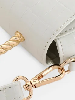 MULHER Primark Malas E Carteiras^Mala Tiracolo Pega Metal Imitação Crocodilo