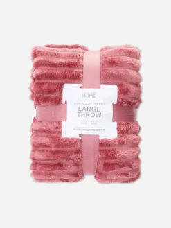 Primark Cobertores E Mantas^Manta Felpuda Canelada Supersuave