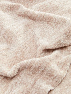 Primark Cobertores E Mantas^Manta Pequena Textura Aveludada Franjas