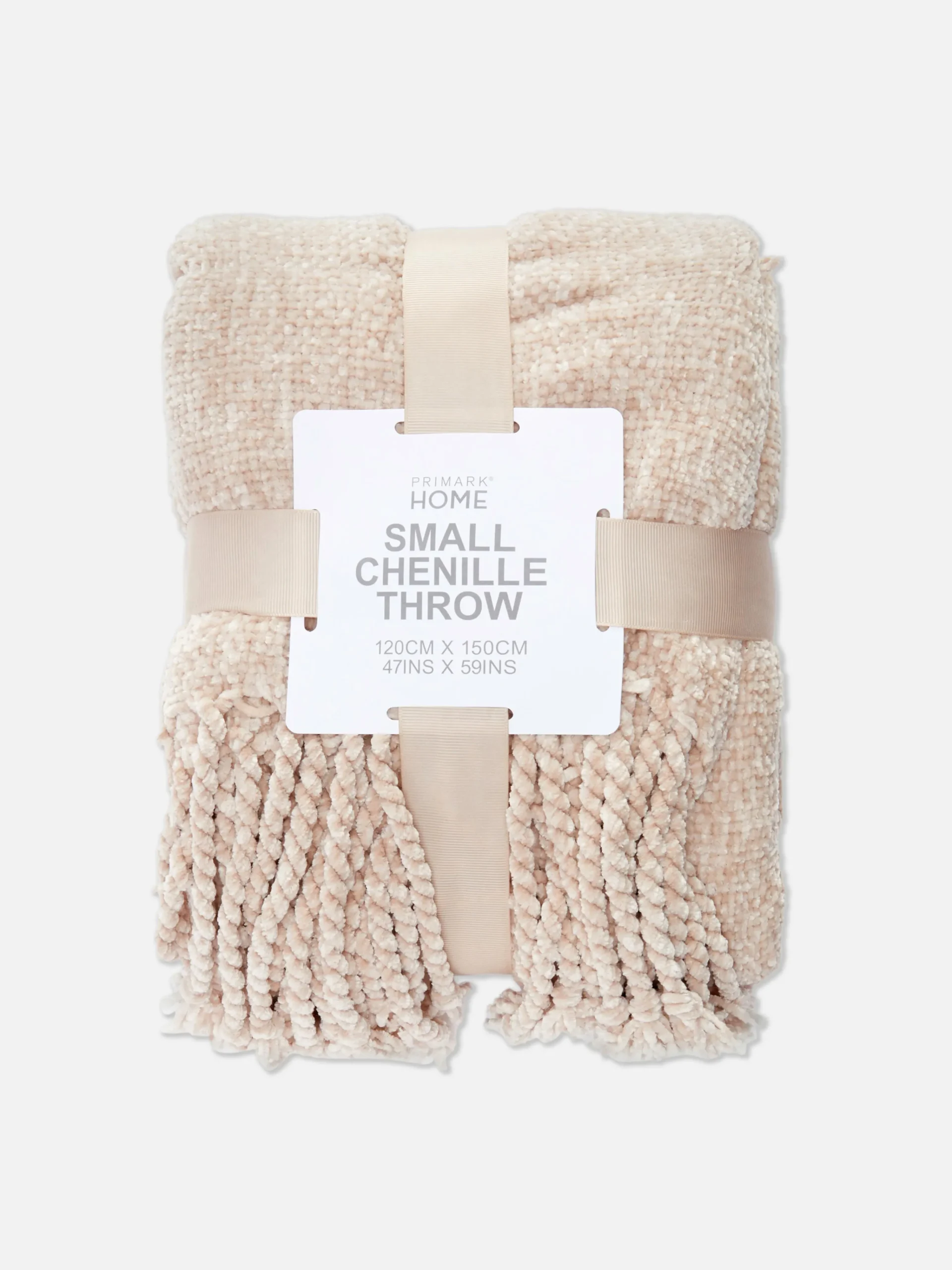 Primark Cobertores E Mantas^Manta Pequena Textura Aveludada Franjas