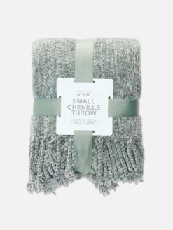 Primark Cobertores E Mantas^Manta Pequena Textura Aveludada Franjas