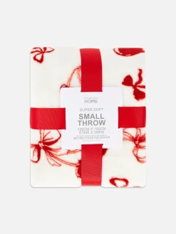 Primark Cobertores E Mantas^Manta Supersuave Padrão Cereja