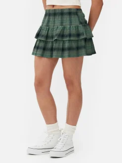 MULHER Primark Saias^Minissaia Camadas Padrão Xadrez