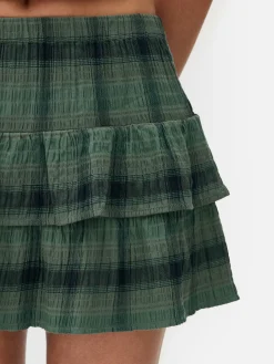 MULHER Primark Saias^Minissaia Camadas Padrão Xadrez