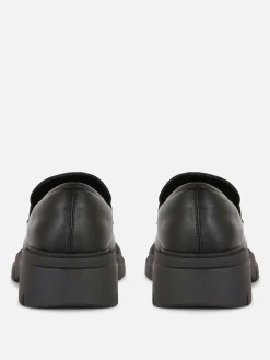 MULHER Primark Sapatos Rasos^Mocassins Sola Grossa Imitação Pele