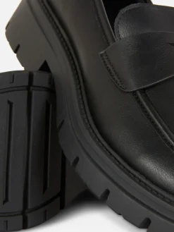 MULHER Primark Sapatos Rasos^Mocassins Sola Grossa Imitação Pele