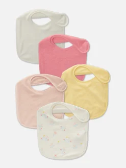 Primark Alimentação E Amamentação^Pack 5 Babetes Tecido Turco