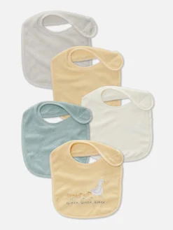 Primark Alimentação E Amamentação^Pack 5 Babetes Tecido Turco Sortidos