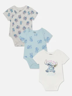 Primark Bodies E Tops Sem Mangas^Pack 3 Babygrows Disney Lilo & Stitch