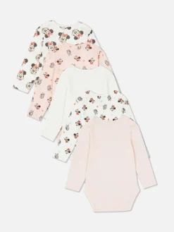 Primark Bodies E Tops Sem Mangas^Pack 5 Babygrows Disney Minnie/Margarida