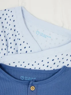 Primark Bodies E Tops Sem Mangas^Pack 3 Babygrows Padrão Sortido