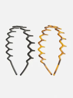 MULHER Primark Acessórios De Cabelo^Pack 2 Bandoletes Ziguezague