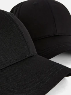 Primark Chapéus, Luvas E Cachecóis^Pack 2 Bonés Beisebol Tecido