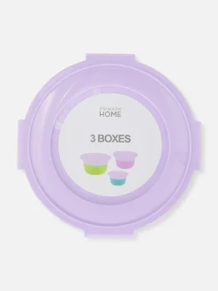 Primark Utensílios De Cozinha E Culinária^Pack 3 Caixas Snacks Redondas