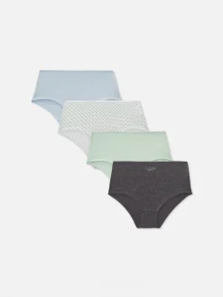MULHER Primark Cuecas^Pack 4 Calções Cintura Subida