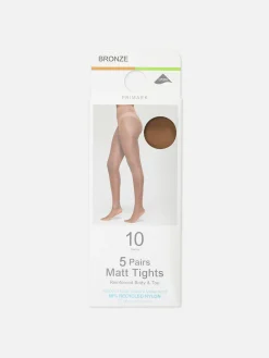 MULHER Primark Collants^Pack 5 Collants Mate 10 Denier