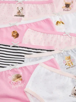Primark Roupa Interior^Pack 10 Cuecas Animais Sortidas