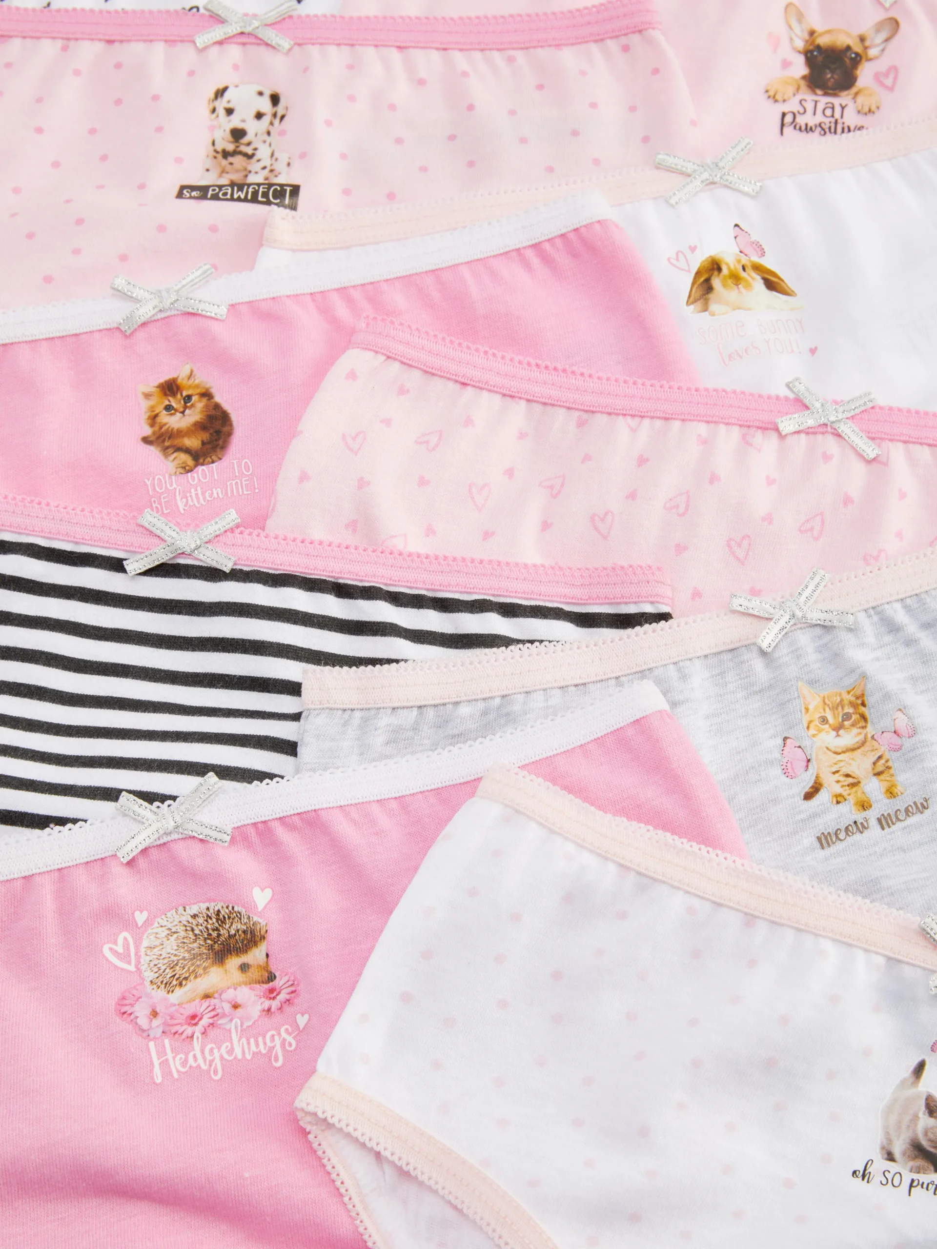 Primark Roupa Interior^Pack 10 Cuecas Animais Sortidas