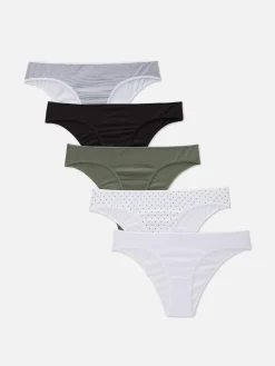 MULHER Primark Cuecas^Pack 5 Cuecas Brasileiras Diárias