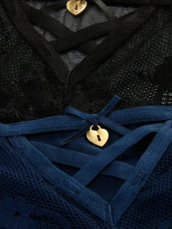 MULHER Primark Cuecas^Pack 2 Cuecas Brasileiras Renda Detalhe Medalhão